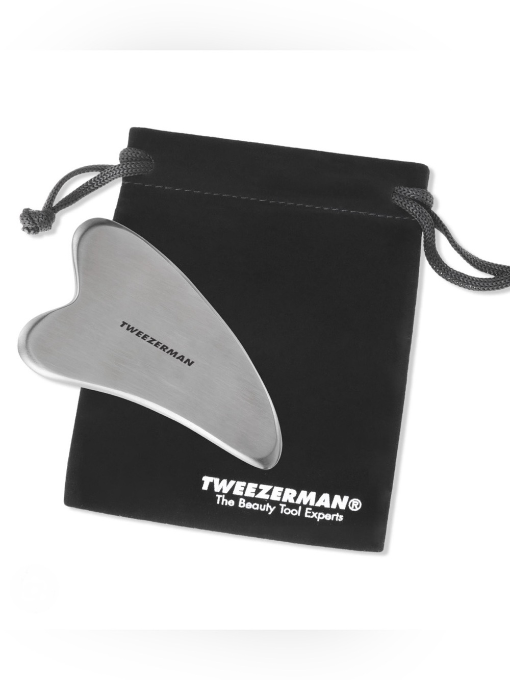 Brand New Tweezerman Stainless Steel Gua Sha